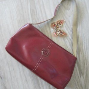 MONDANI - NWOT - Burgundy Faux Leather Handbag